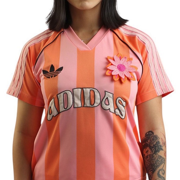 adidas Tops - Adidas Originals Summer Glow Jersey Semi Pink Spark / Semi Solar Orange